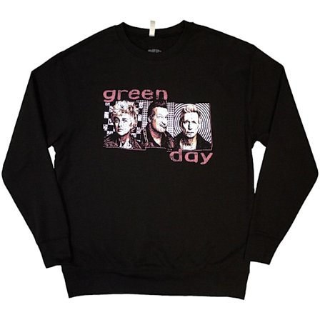 Green Day Unisex Vuxen 80-tals Sommarfotografi Sweatshirt S Svart