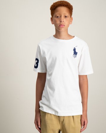 Polo Ralph Lauren Big Pony Cotton Jersey Tee Hvit T-skjorter Gutt - Kids Brand Store