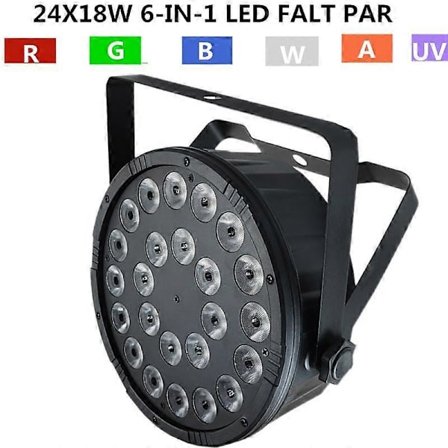 UUSI MUOTTI RGBWA UV 6-in-1 LED PAR 24X18W PAR-valo / diskovalo, par led ammattimainen DJ-laitteisto_Erityiset lahjat