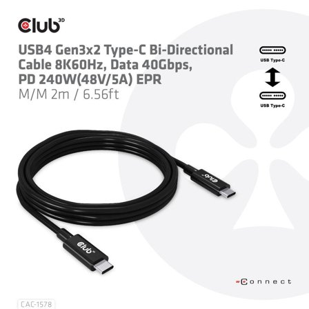 Club 3D Usb4 Gen3X2 Type-C