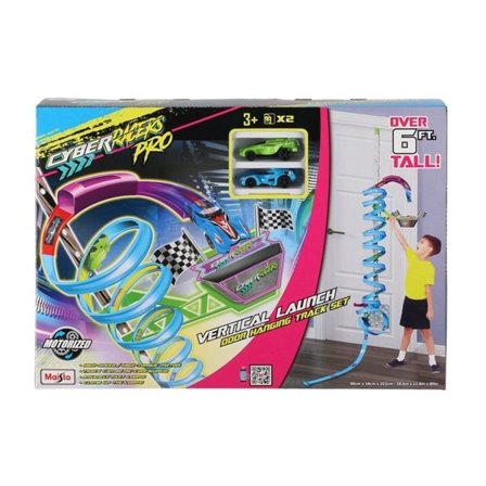 Maisto Cyber Racers Pro pystysuora autorata – moottoroitu rata, 2 autoa, ovikiinnitys