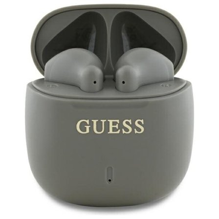 Guess Bluetooth-hovedtelefoner GUTWSJ14ESGE TWS + dockingstation taupe Trykt Classic Logo