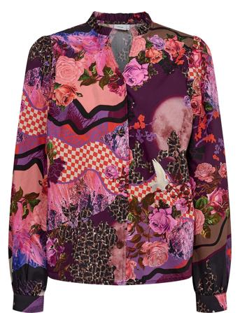 Nuvicki Shirt Bluse Langermet Rosa Nümph*Betinget Tilbud