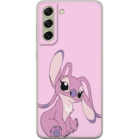 Samsung Galaxy S21 FE 5G Gjennomsiktig deksel Stitch rosa