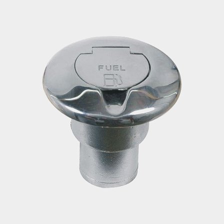 Pasacascos combustible, recto, acero inoxidable AISI 316 & tapa en acero inoxidable AISI 316, para manguera Ø50 mm, con cerradura