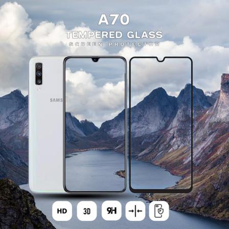 Samsung Galaxy A70 - Härdat Glas 9h-super Kvalitet 3d Skärmskydd