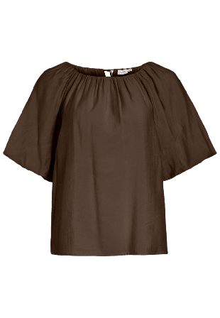 Vila Vihekla Boat Neck Top Blusar Dam Svart 38