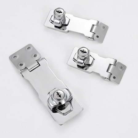 Låshasp och bygel & nycklar Hänglås Skåp Skjul Garage Lås Kraftigt