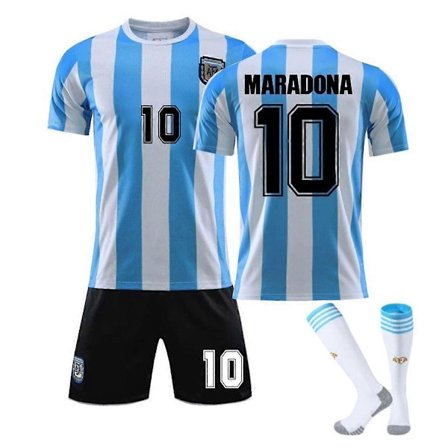 Jalkapallosetti jalkapallon MM-kisoihin lapsille/aikuisille Argentiina-setti W 1986-Maradona 24#
