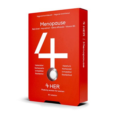 4 HIM & HER 4Her Menopause 60 tabl., Helse & Madvarer, Kosttilskud, Kosttilskud Til Kvinder
