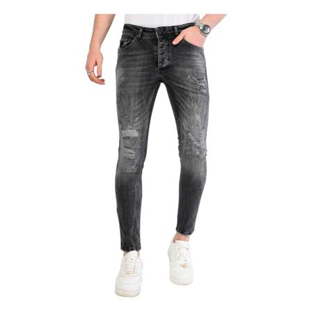 Local Fanatic Slim-fit Jeans grå, Herr, Herr, Storlek: W36