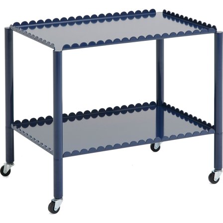 Hay Arcs Trolley Low vogn, steel blue | KitchenOne