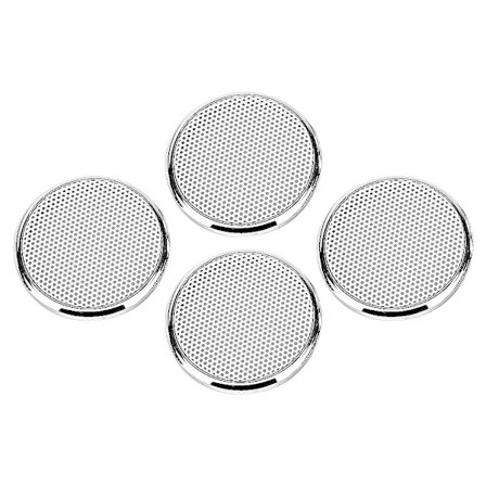 4 st 1 tum Audio Högtalargaller Skyddande Dekorativ Audio Högtalare Vit Mesh Galler
