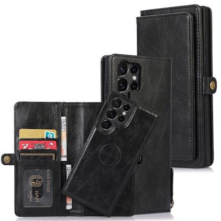 Samsung Galaxy S23 Ultra - Plånboksfodral med 2 in 1 funktion