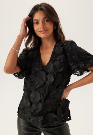 YAS-Yasflowering Ss V-neck Top-38