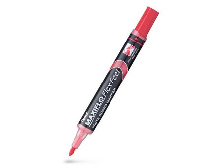 PENTEL Whiteboardpenna Maxiflo Flex röd - Lyreco - Kontorsmaterial - Pennor - Whiteboardpennor - Skuren spets