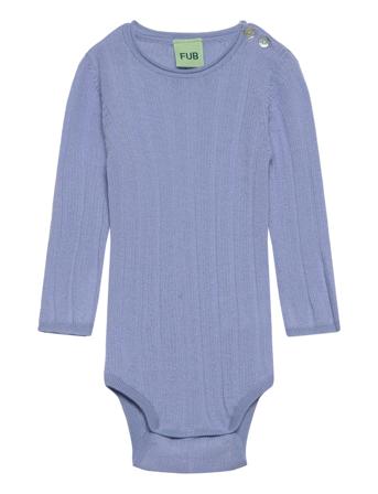 Baby Rib Body Bodies Long-sleeved Blå FUB*Betinget Tilbud