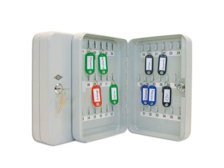 WEDO Nøkkelskap WEDO 36 nøkler 18x25x6cm grå