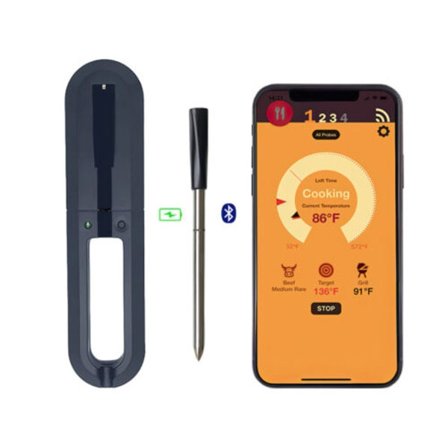 Digitalt kødtermometer til køkken, trådløst Bluetooth-madlavningstermometer til grill