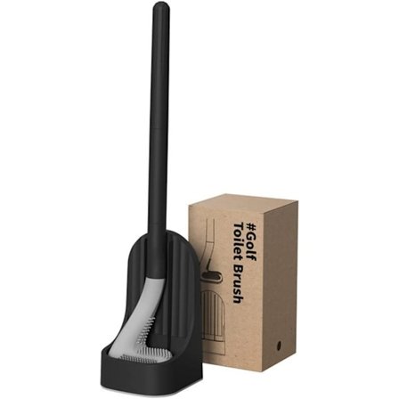 Golfklub Design Silikone Toiletbørste - Hoved Fleksibel TPR Børste