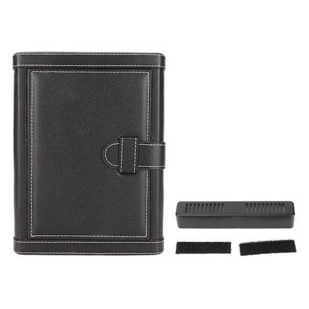 PU-nahkainen sikarihumidor irrotettavalla väliseinällä, johon mahtuu 5 sikaria, kirjan muotoinen erittäin ohut sikarikotelo työpöydälle