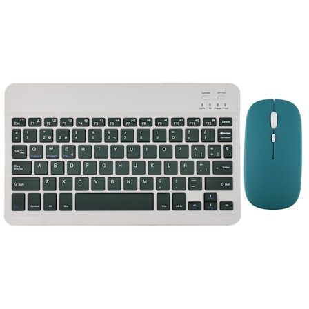 Trådlöst tangentbord och mus för iPad Air 5, 4 Pro, 11, Bluetooth, spanska, engelska, Android, iOS, Windows, telefon, surfplatta