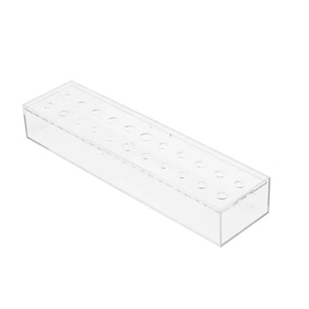 Klar akryl blomstervase rektangulær midtpunkt for spisebord Hjem dekorasjon for bryllup