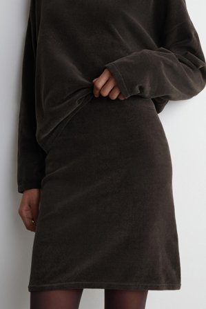 COS Women's Minigonna In Ciniglia in Marrone