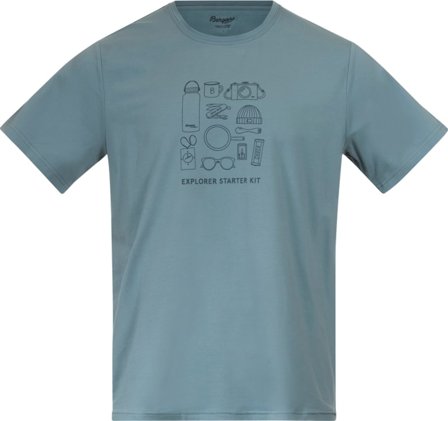 Bergans Men's Graphic Tee Men short-sleeved sweaters Blue S