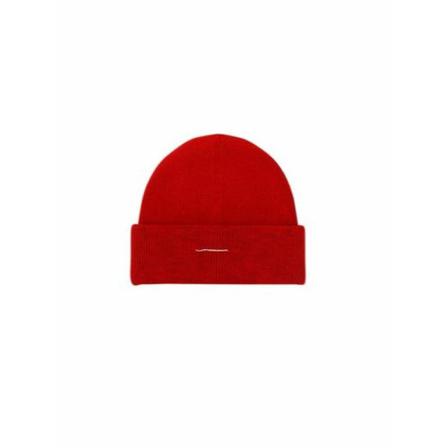 MM6 Maison Margiela Beanies röd, Dam Hattar, Dam, Storlek: M