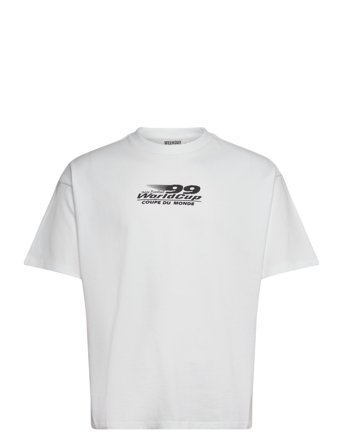 Weekday Great Boxy Printed Graphic Tee - White - XS