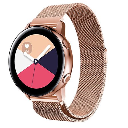 Milanese-silmukkaranneke Samsung Galaxy Watch Active Rose Gold