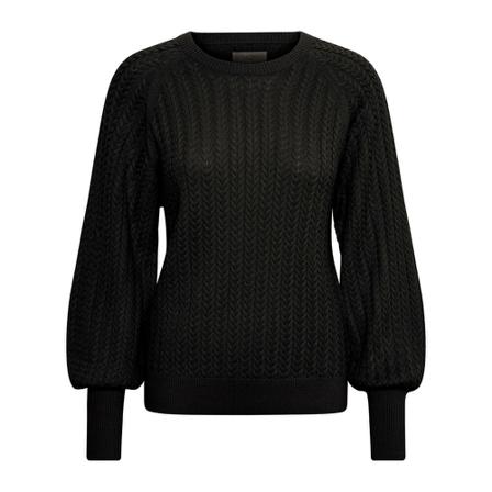 Part Two Round-neck Knitwear , Zwart , Dames , Maat: S Truis