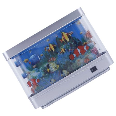 Liten LED-fisklampa som förstärker alla rums marina tema, babyakvarium