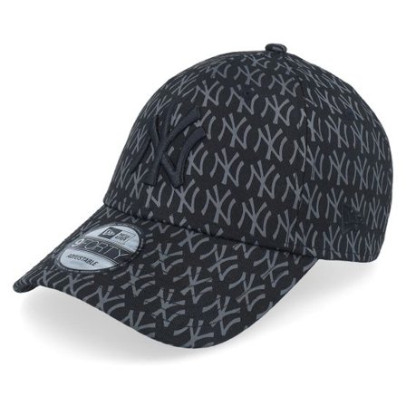 New Era - MLB Svart adjustable Keps - New York Yankees Team Monogram 9FORTY Black Adjustable @ Hatstore