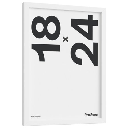 White Wooden Frame 18x24 cm