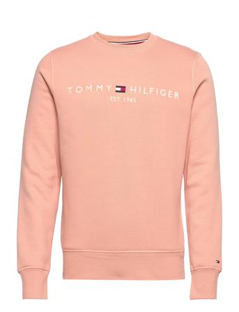 Tommy Logo Sweatshirt Sweat-shirt Tröja Rosa Tommy Hilfiger