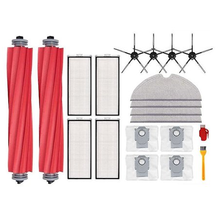 Huvudborste, Sidoborste, Moppduk, Dammsäck för Q7 Max, Q7 Max+, q7 Plus, t8 HEPA-filter Robotdammsugare
