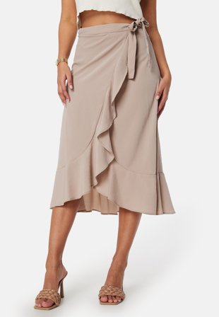 BUBBLEROOM Gillie Wrap Skirt Mole Klær