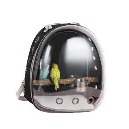 Papegoja Husdjur Ryggsäck Utomhus Resor Oxford Duk Transparent Fågelbur Bärbar Transport Bekväm Parrot Cage Fågelväska Hus Yellow