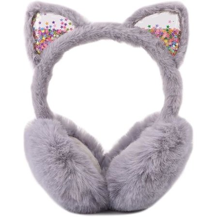 Søde Katteører Fluffy Ørevarmere Pludsede Foldbare Ørevarmere Børn Vinter Ørevarmere Piger Drenge Koldt Vejr Ørevarmer, Overraskelse Jul, 