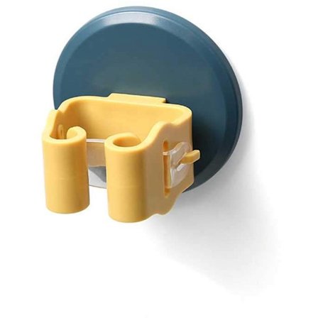 4-delat vägghyllset köksställ kvast moppställ förvaringsställ organizer krok badrumshylla