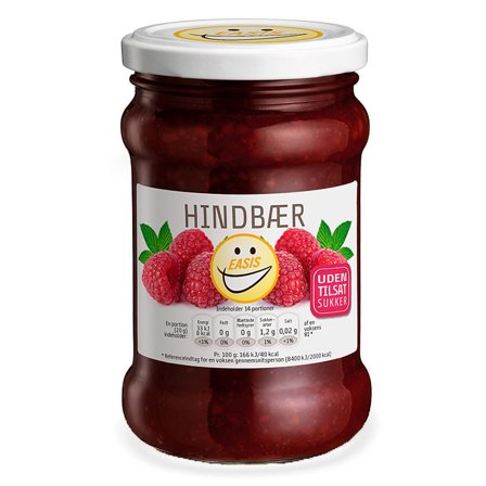 EASIS Hindbær Marmelade 285 g, Helse & Madvarer, Smørepålæg, Marmelade