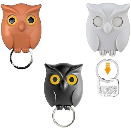 3 stk. Selvklæbende nøglekroge, vægmonterede nøglekroge, nøgleholder til væggen