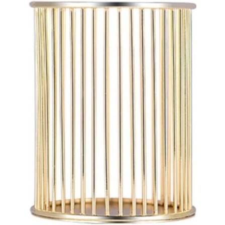 Kultaiset metalliset lankarakenteiset kynätelineet, tyylikäs kultainen kynäteline ruosteenestolla toimiston, kodin ja makuuhuoneen järjestäjään