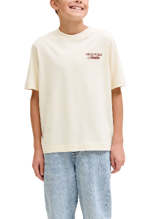 Jack & Jones JORNORREBRO TYPO TEE SS CREW NECK SN JNR T-shirts toppar Herr Vit 140