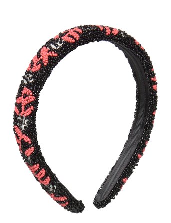 Brombeere Slim Beaded Hairbrace Black Becksöndergaard