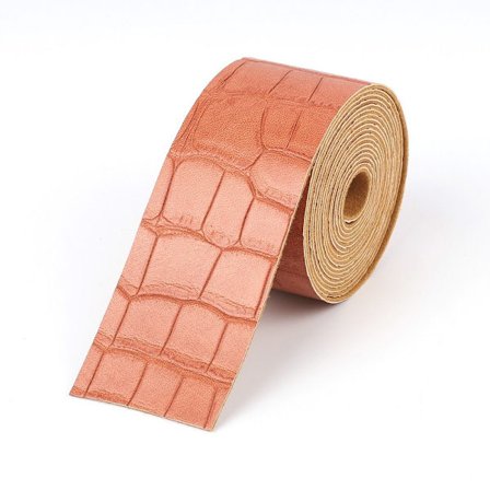 Krokodillemønster Læderrem Læderrem BRUNT 5CM