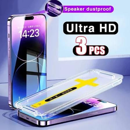 3Pcs Lätt Installation Antispionglas För Iphone 15 13 12 11 14 Pro Max Mini Xr Xs 14 15 Plus Sekretess Skärmskyddade 3Pcs HD Glass For iPhone 15 Pro