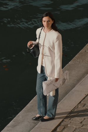 NA-KD - Pier højtaljede slim jeans - Slim fit jeans - Blå - EU 46